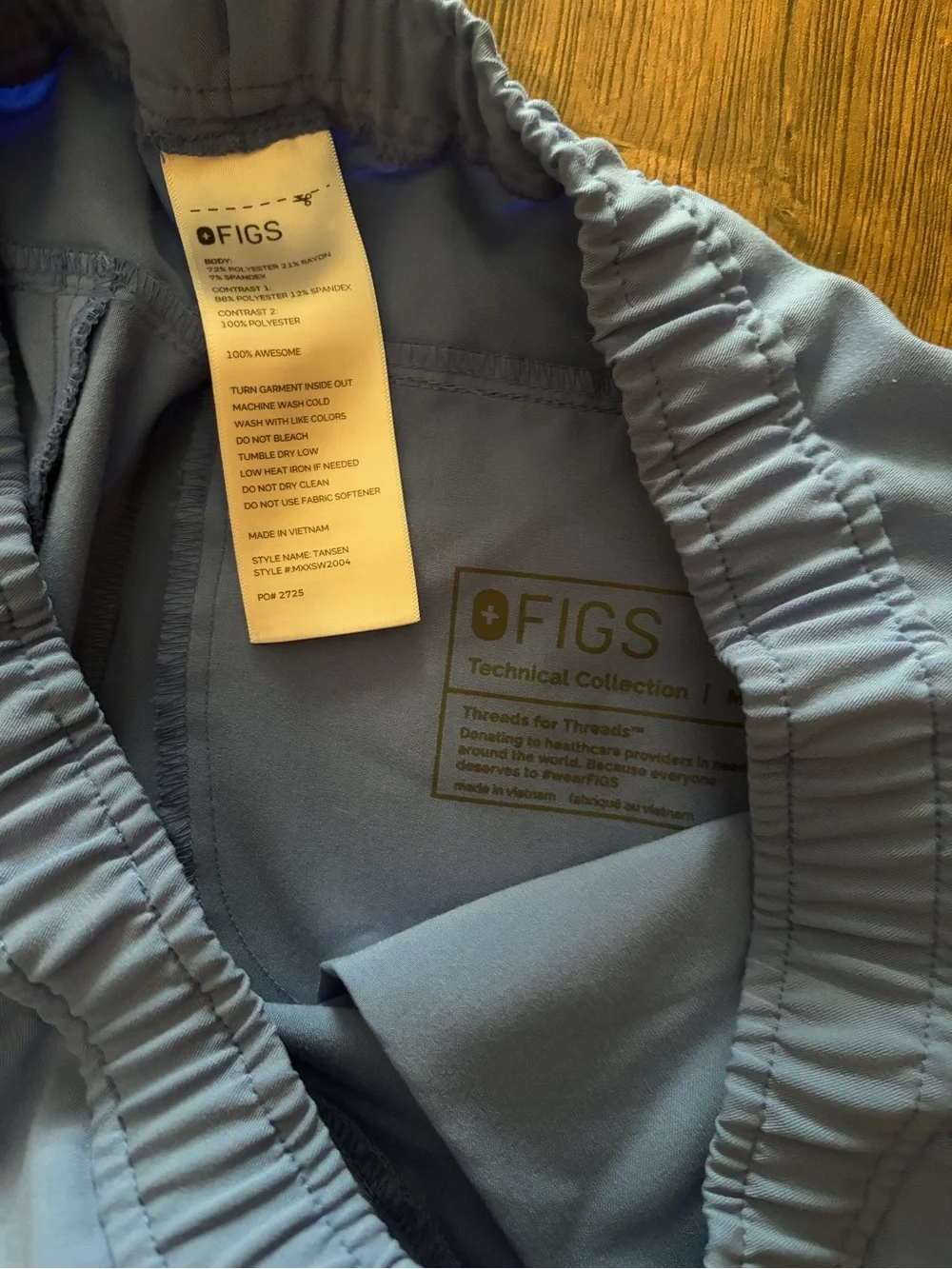FIGS Tansen Jogger Scrub Pants Men's Blue size M